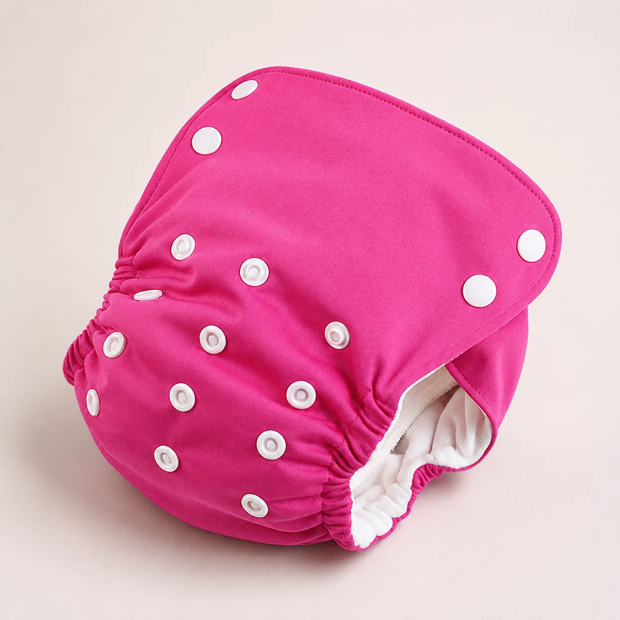 Premium all-in-one cloth diaper with refined fit and finish on a clean background