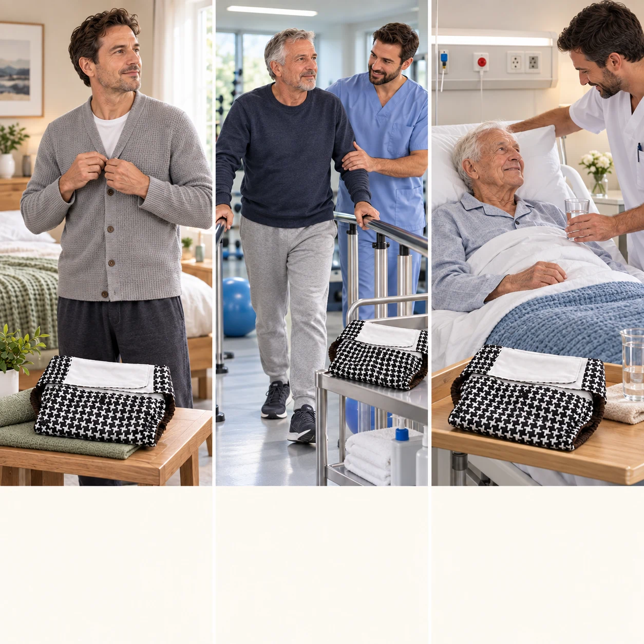 Three adult care settings: daily care, recovery care and elderly care